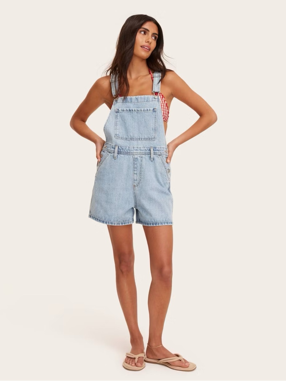 NWT Parke x Target Denim Shorteralls in Light Wash